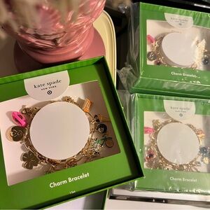 kate spade x Target Gold Charm Bracelet with Multicolor Enamel Charms